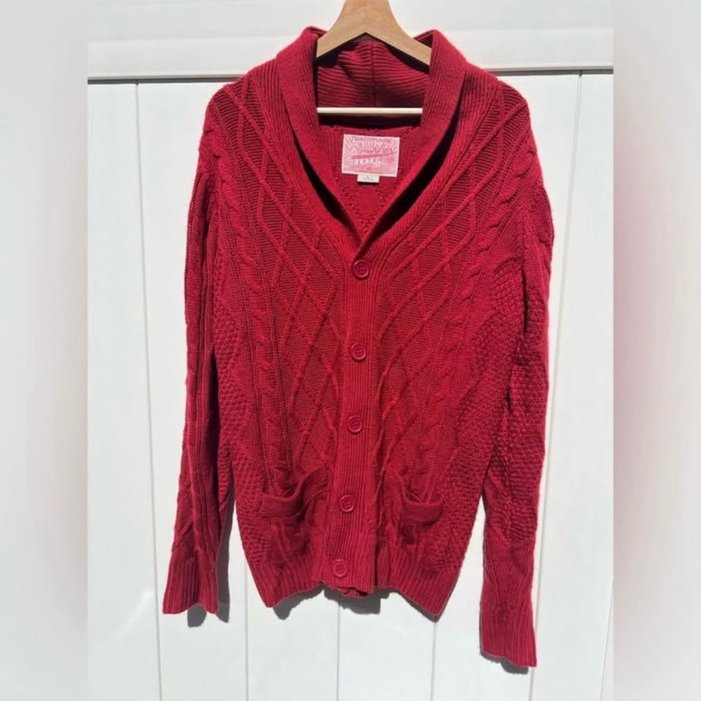 Brooklyn Cloth Mfg. Co. cable knit cardigan